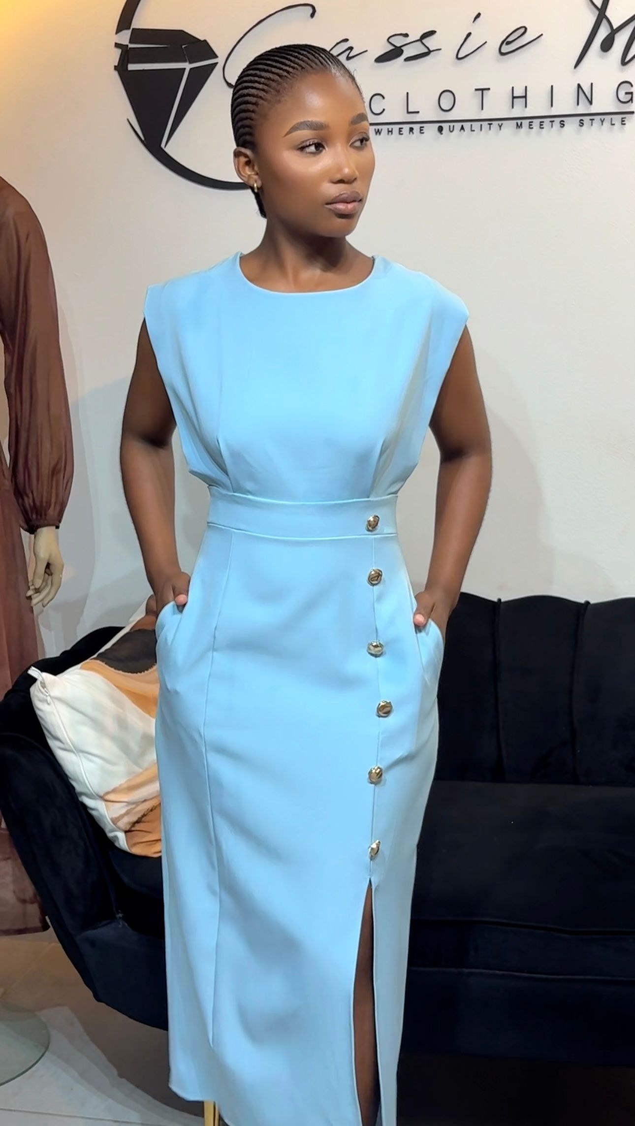 Slit side formal dress_1