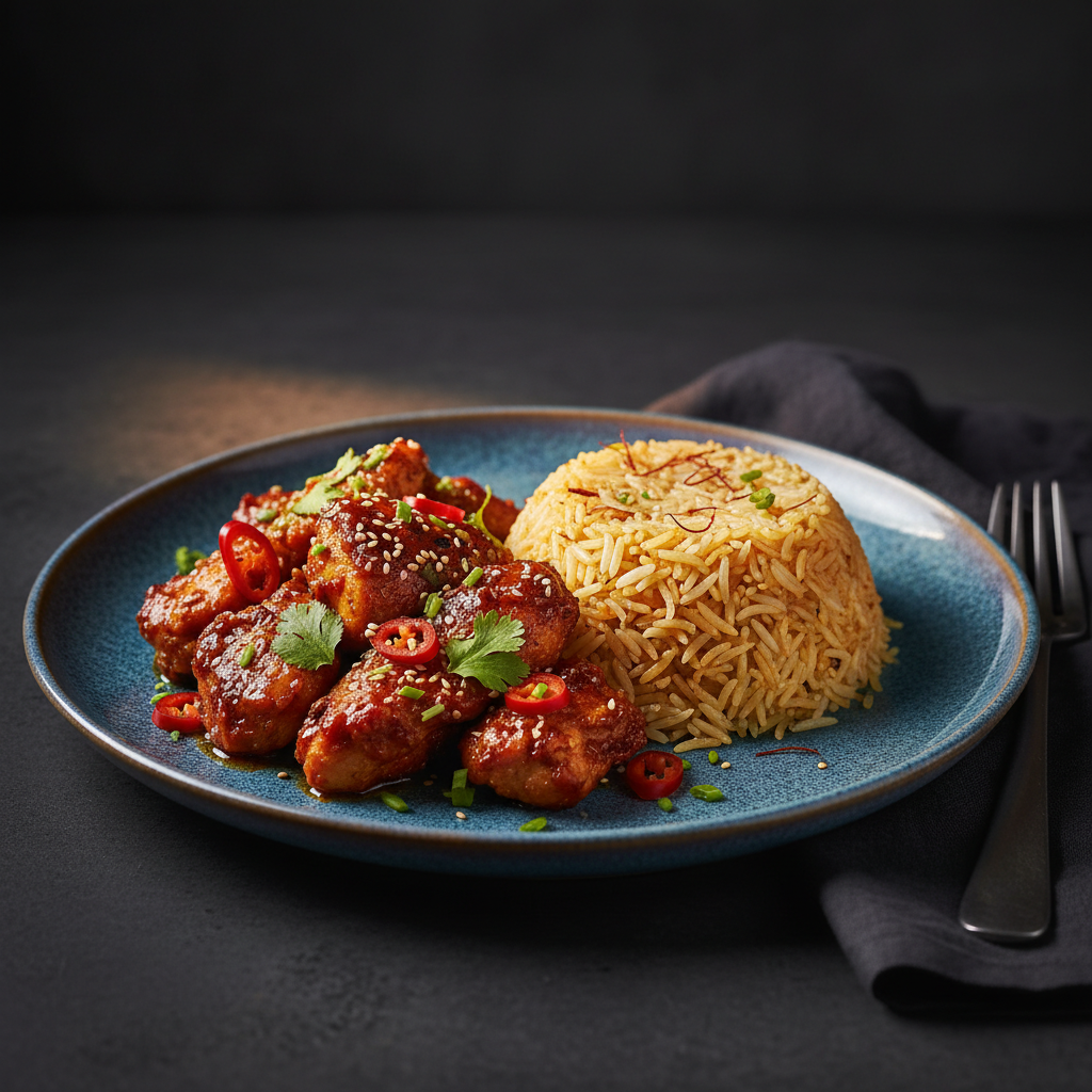 Poulet pimenté / Riz_0