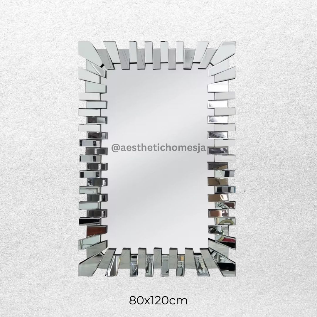 Aesthetic Luxe Rectangle Console Mirror (80x120cm)_0