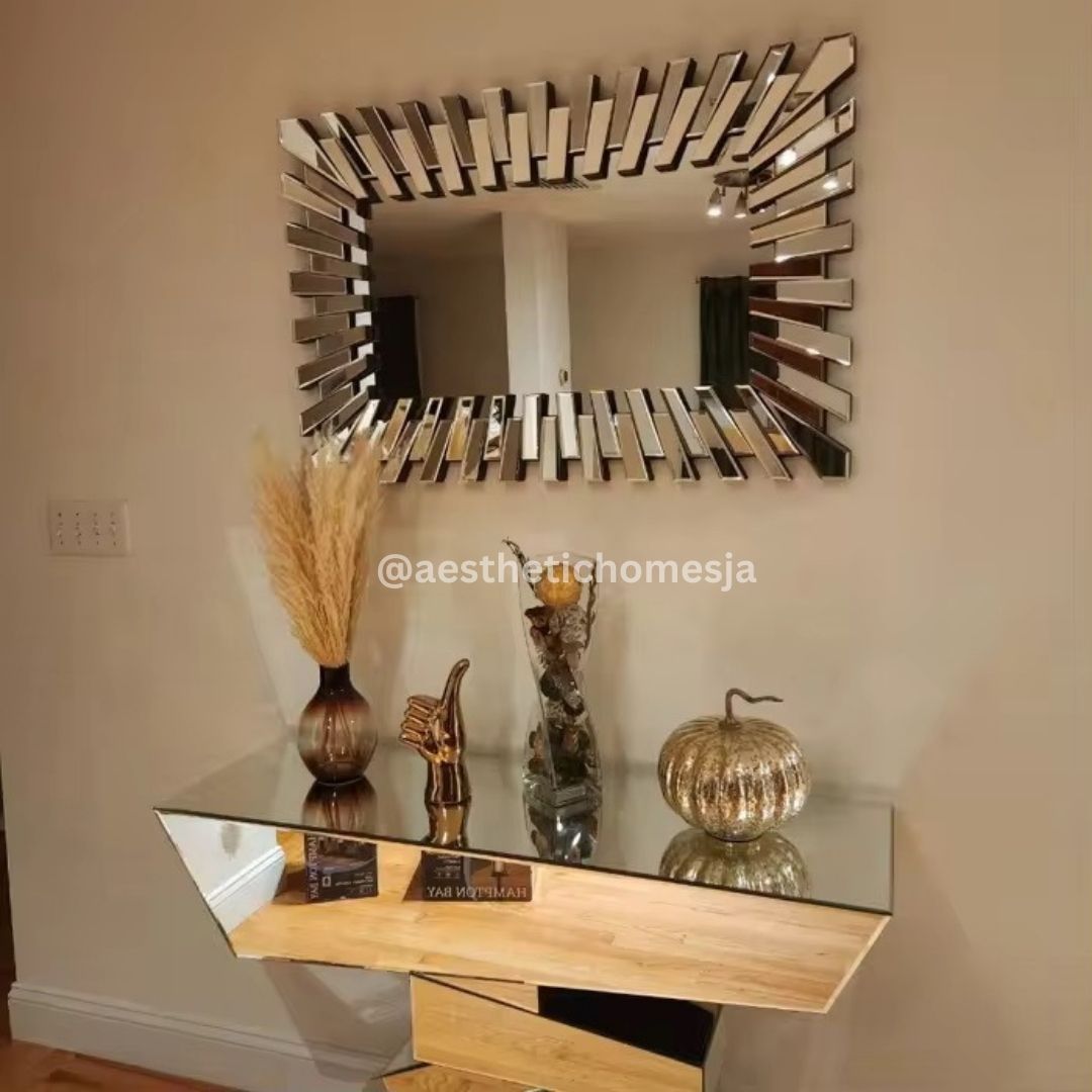 Aesthetic Luxe Rectangle Console Mirror (80x120cm)_1