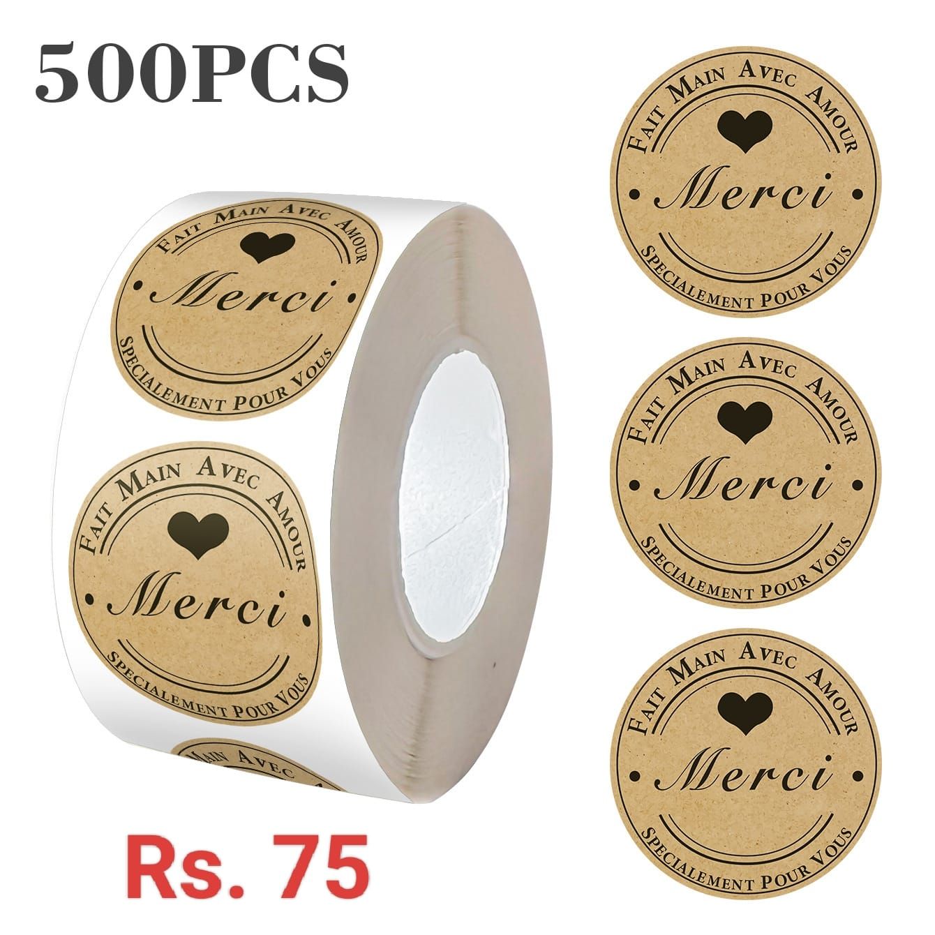 Stickers - Fait Main avec Amour-Merci-Spécialement pour vous_0