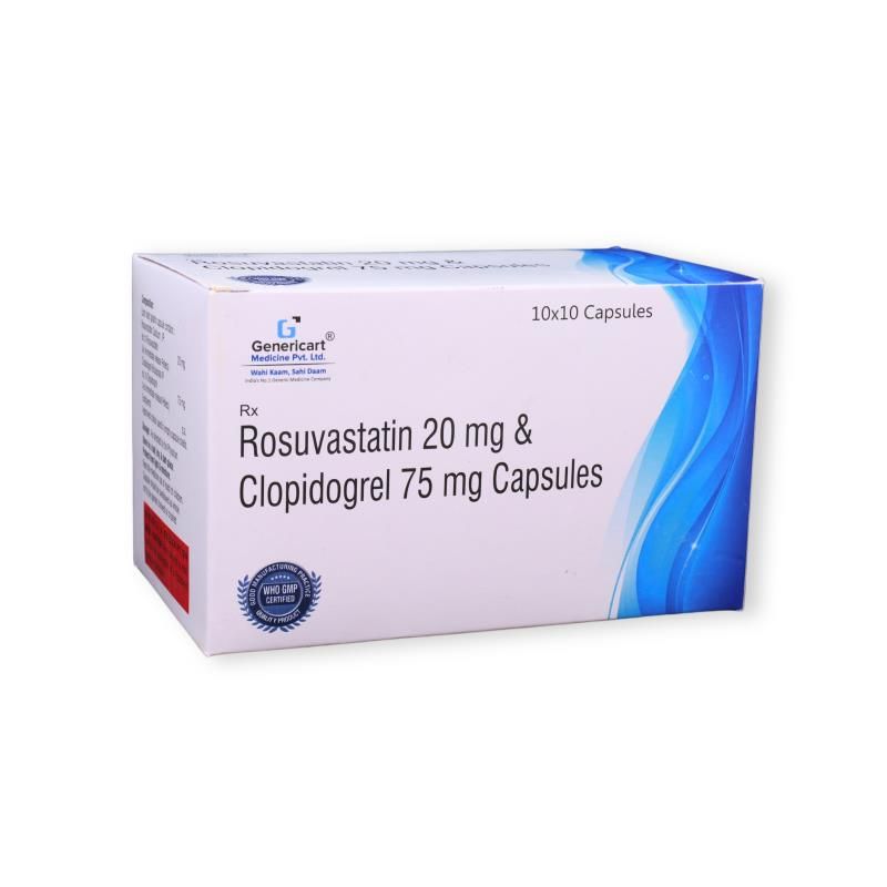 Rosuvastatin + Clopidogrel Capsules 20 Mg Capsule_0