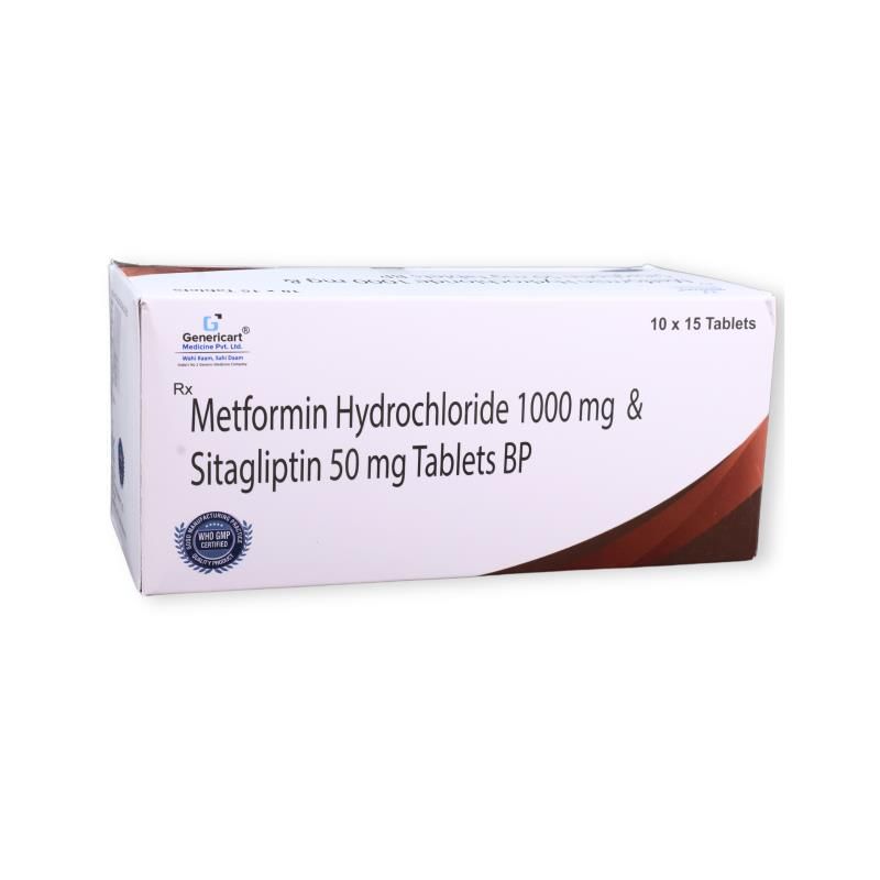 Sitagliptin + Metformin Hydrochloride Tablets 1000 Mg Tablet_0