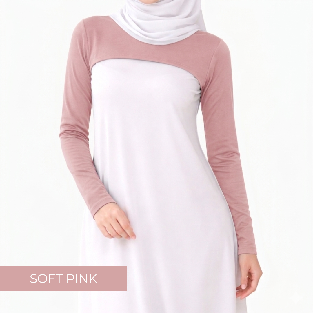 AURAT SLEEEVE INNER MUSLIMAH EXCLUSIVE - SOFT PINK_0