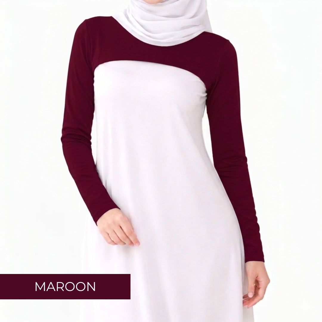 AURAT SLEEEVE INNER MUSLIMAH EXCLUSIVE - MAROON_0