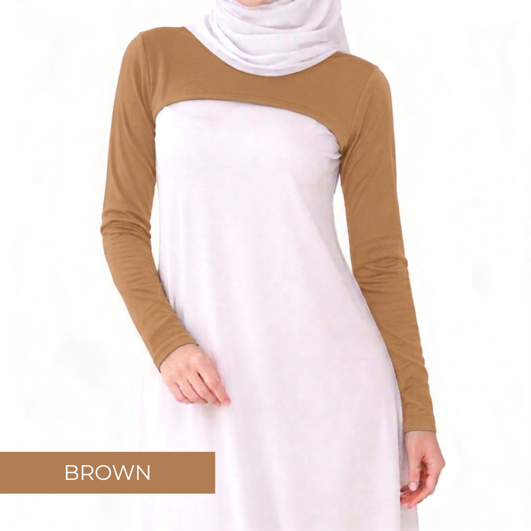 AURAT SLEEEVE INNER MUSLIMAH EXCLUSIVE - BROWN_0
