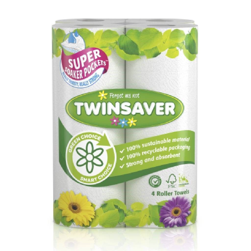 TWINSAVER KITCHEN TOWELS 4 ROLLS_0