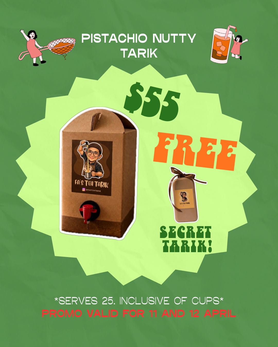PROMO! PISTACHIO NUTTY TARIK FREE 1 BOTTLE _0