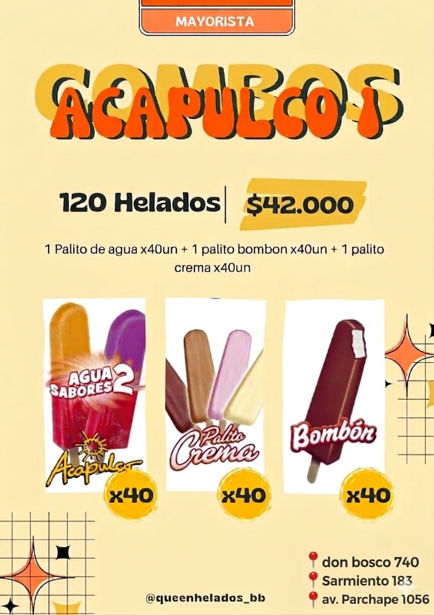 COMBO Acapulco Mix 1 - 120 Helados_0