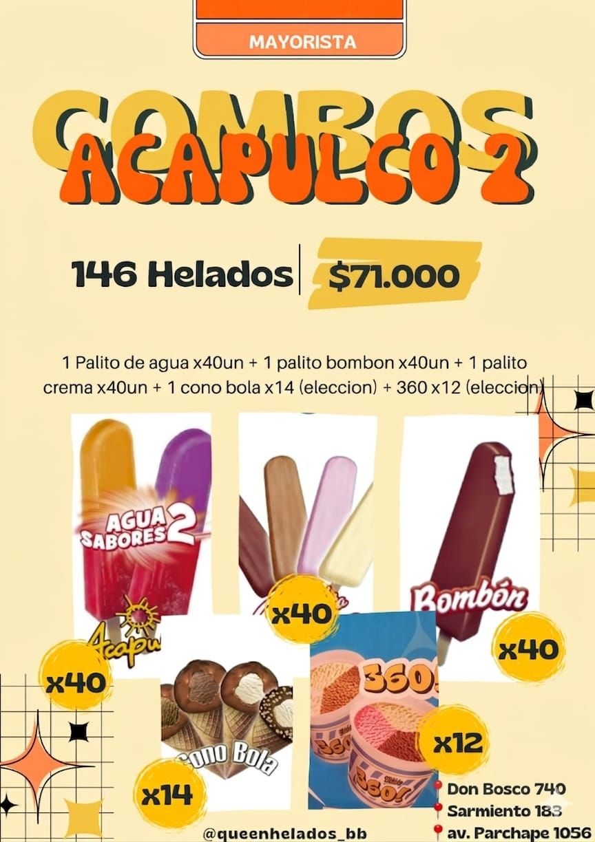 COMBO ACAPULCO Mix 2 - 146 Helados_0