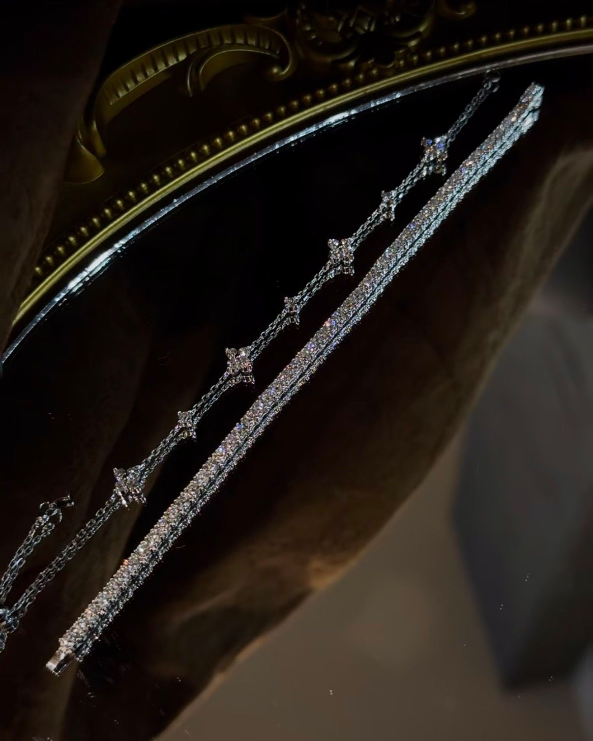 (PO) REGULAR TENNIS BRACELET- GOLD _4