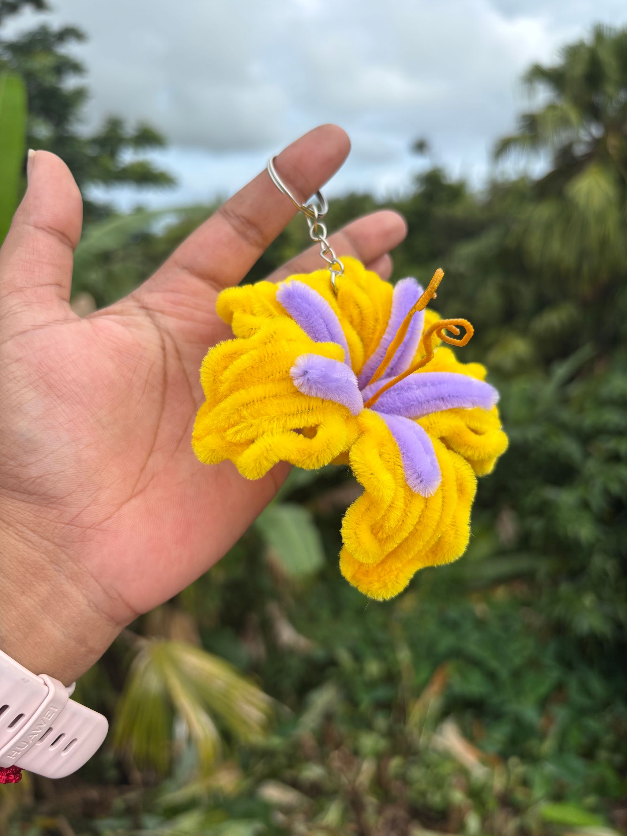 Rapunzel Sundrop flower keychain _2