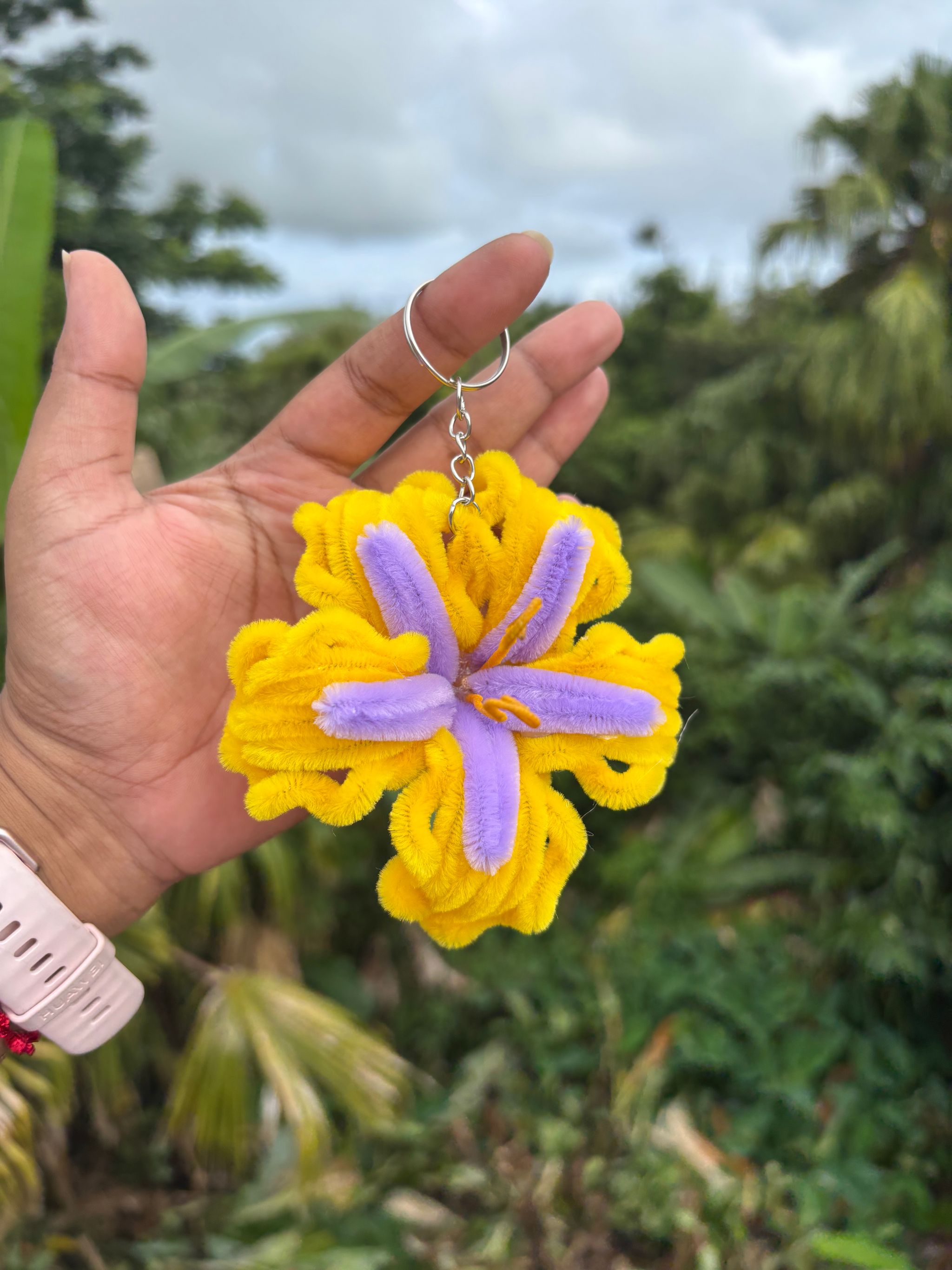 Rapunzel Sundrop flower keychain _1