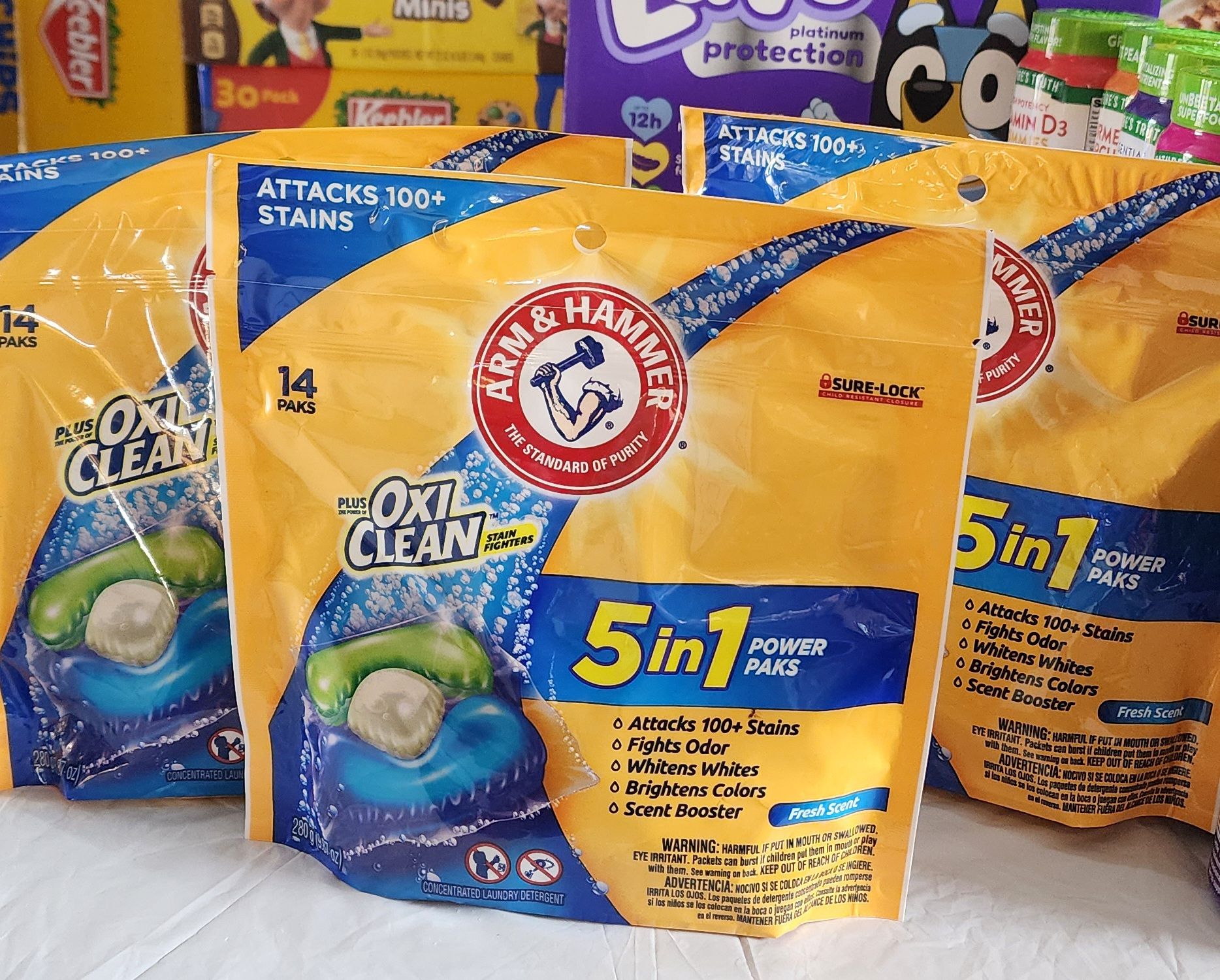 Arm&hammer laundry pods oxi clean 14 count_0