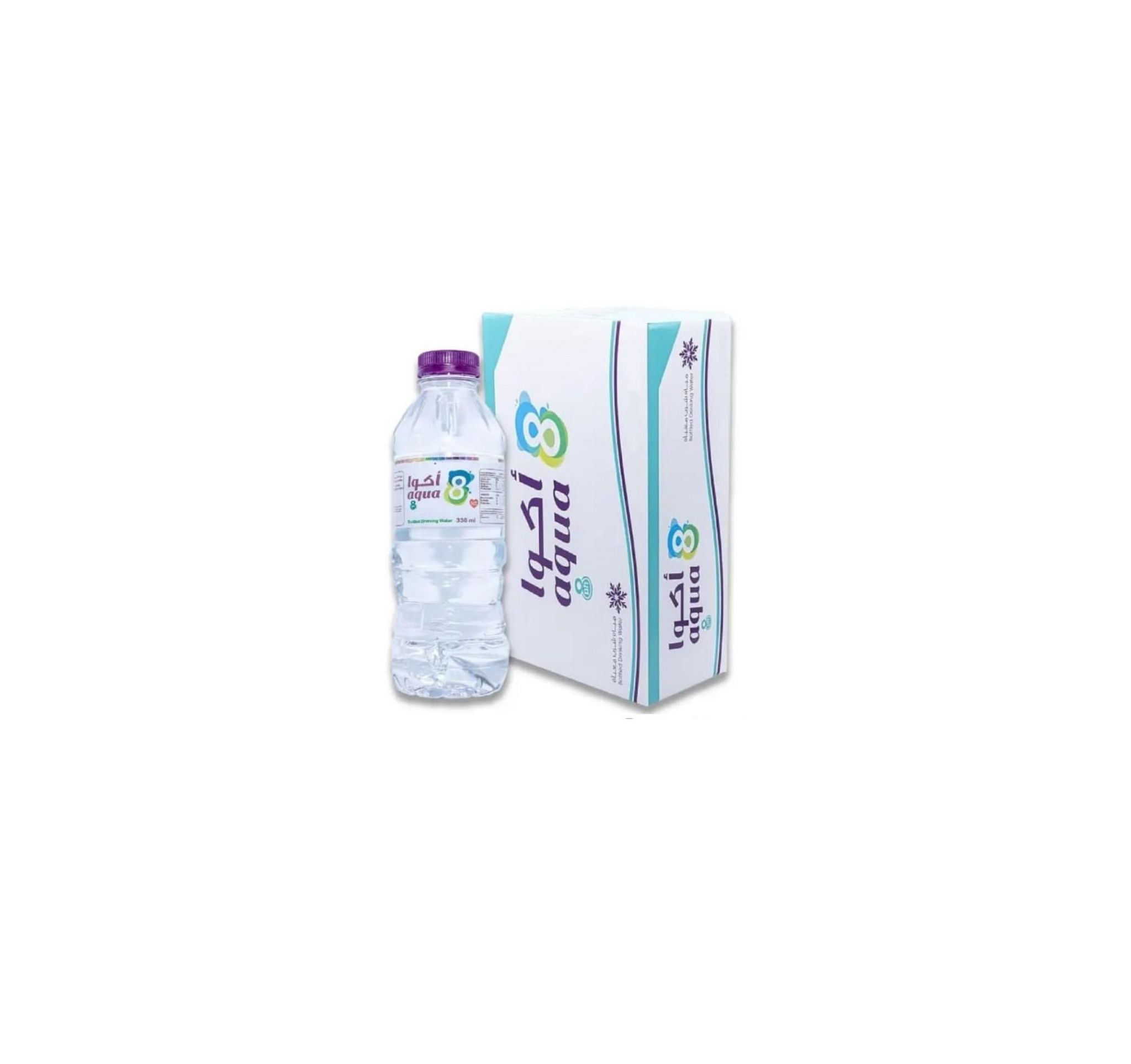AQUA 8  WATER  330ml - 40  BOTTLES / BUY 10 Ctn_0