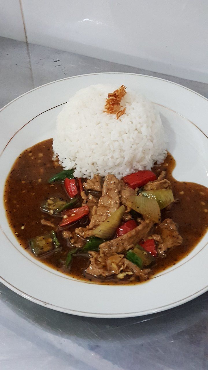 Nasi Daging Lada Hitam_0