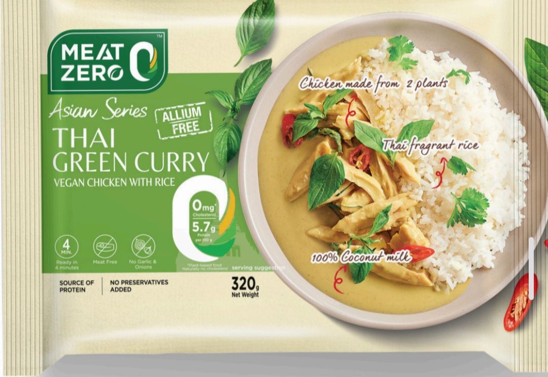 CP Meat Zero Plant Based - Thai Green Curry Vegan Chicken  w Rice_0