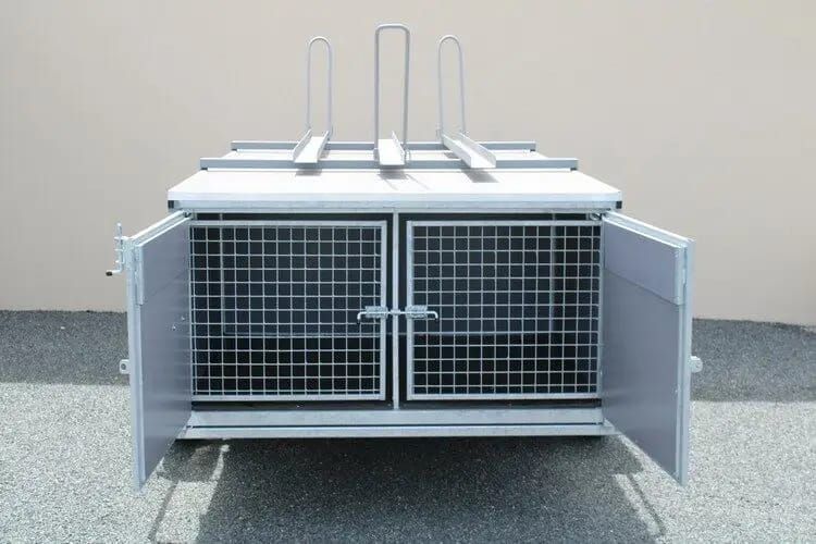 Remolque para 6 perros: resistente y funcional_2