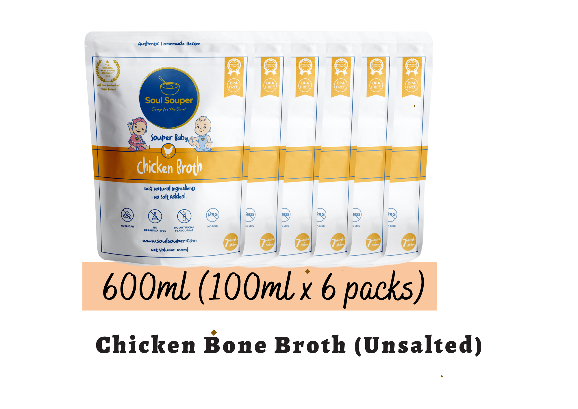 (7m+) Souper Baby (Unsalted) - 600ml (100ml x 6 packs)_1
