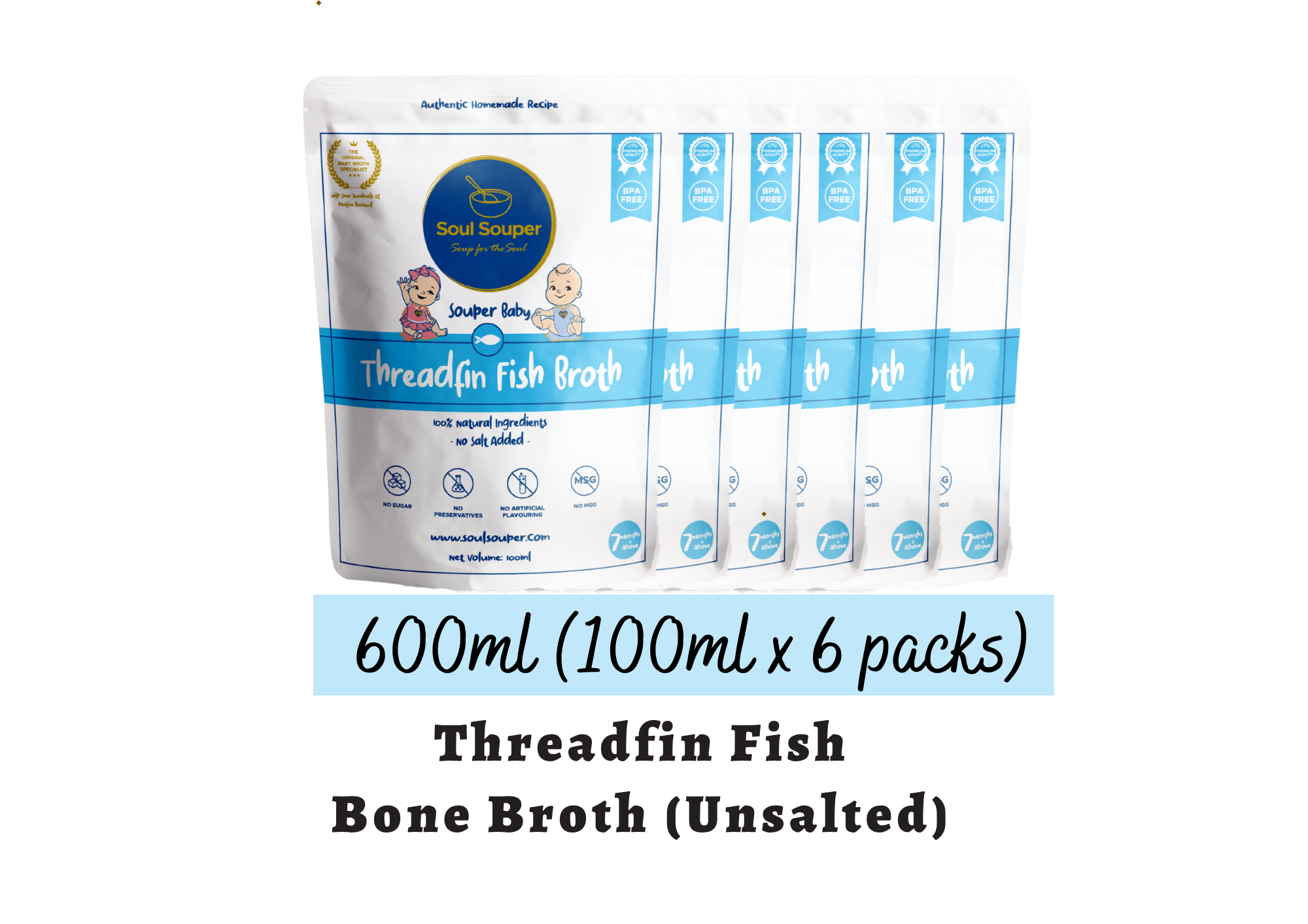 (7m+) Souper Baby (Unsalted) - 600ml (100ml x 6 packs)_5