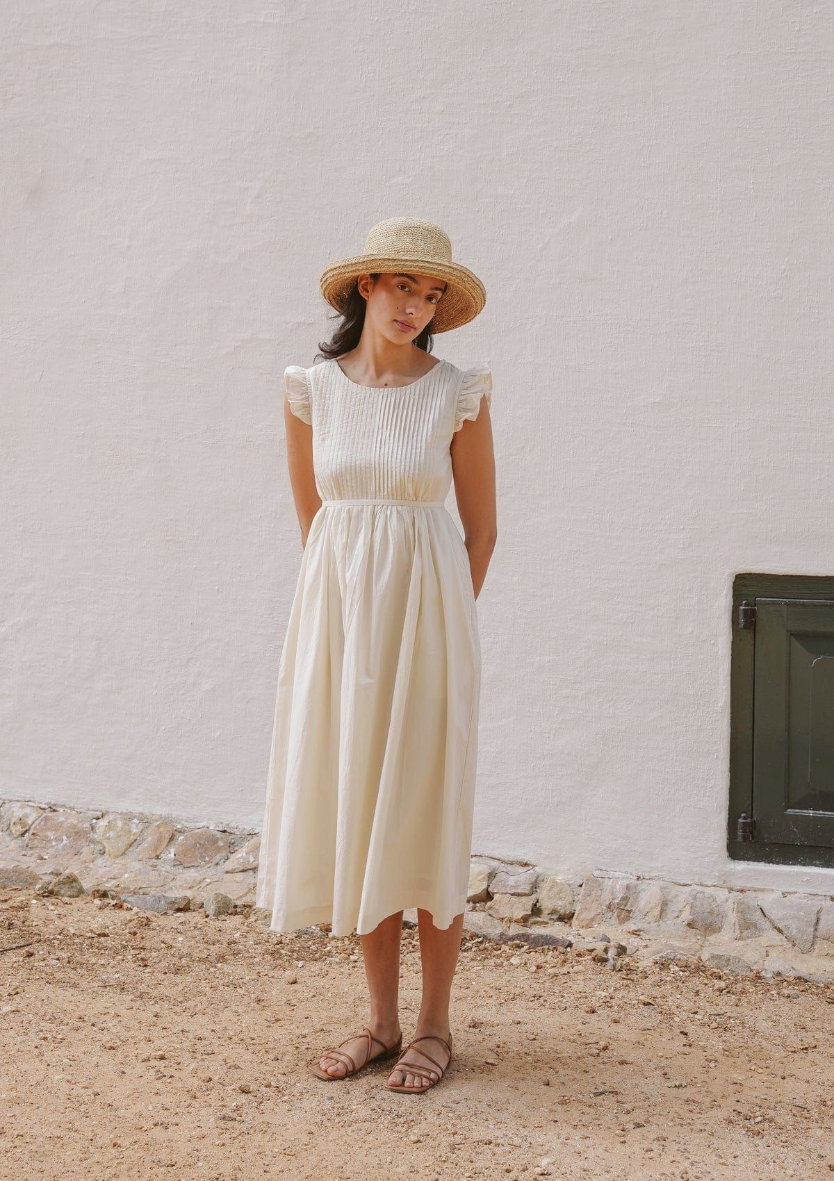 Painter Day Dress | Natural (M)_0