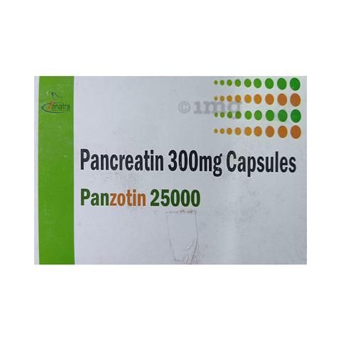 Pancreatin Er + Pancreayin Minimicropellets With Declared Enzyme Activity : Lipase 25000 Units + Amylase 74700 Units + Protease 62500 Units Capsules 300 Mg Capsule_0
