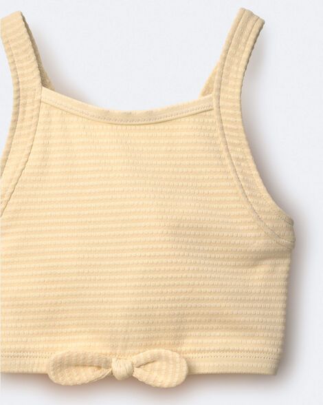 Toddler Girl Bow Tankini - Yellow_1