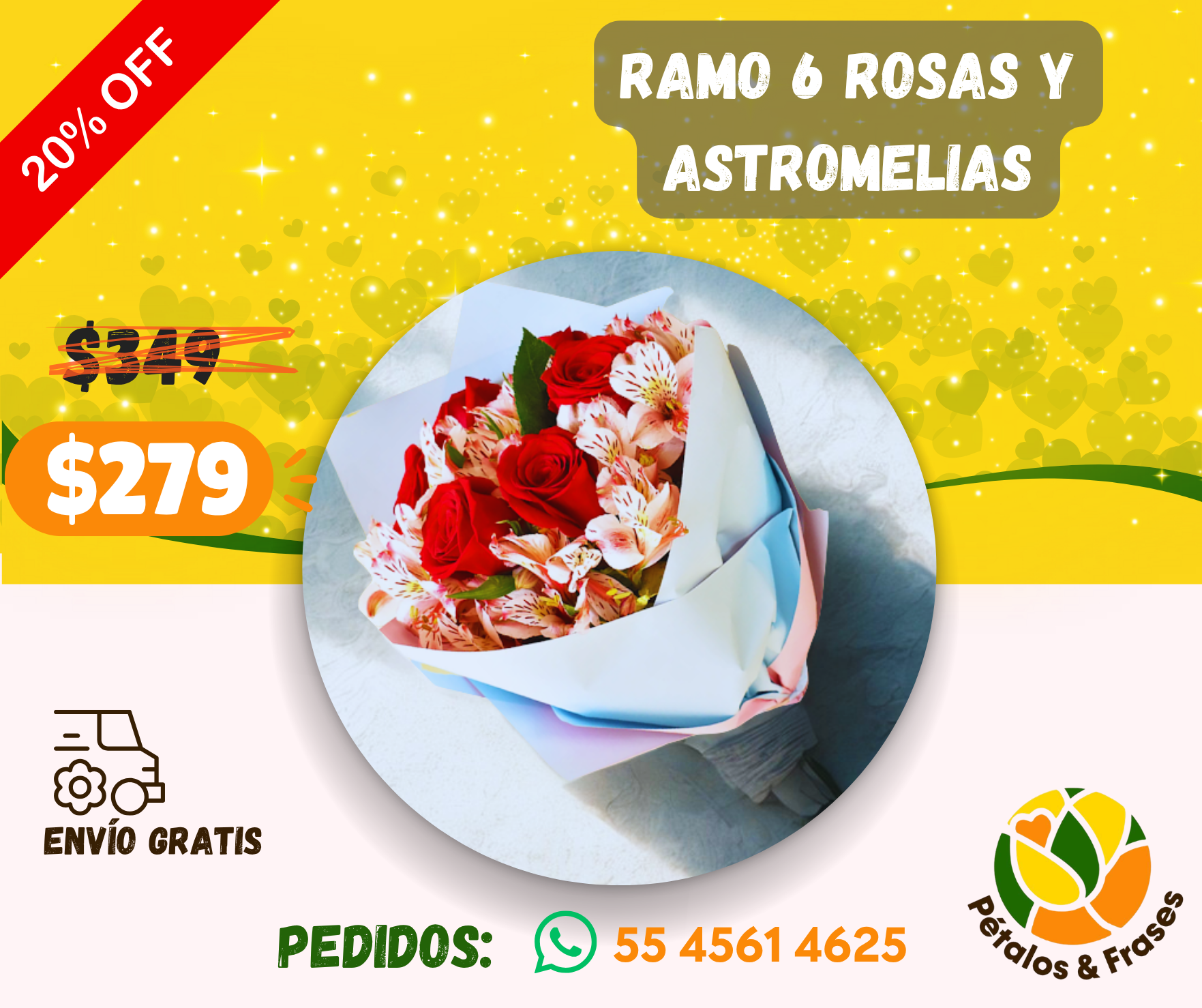 Ramo 6 rosas y astromelias_0