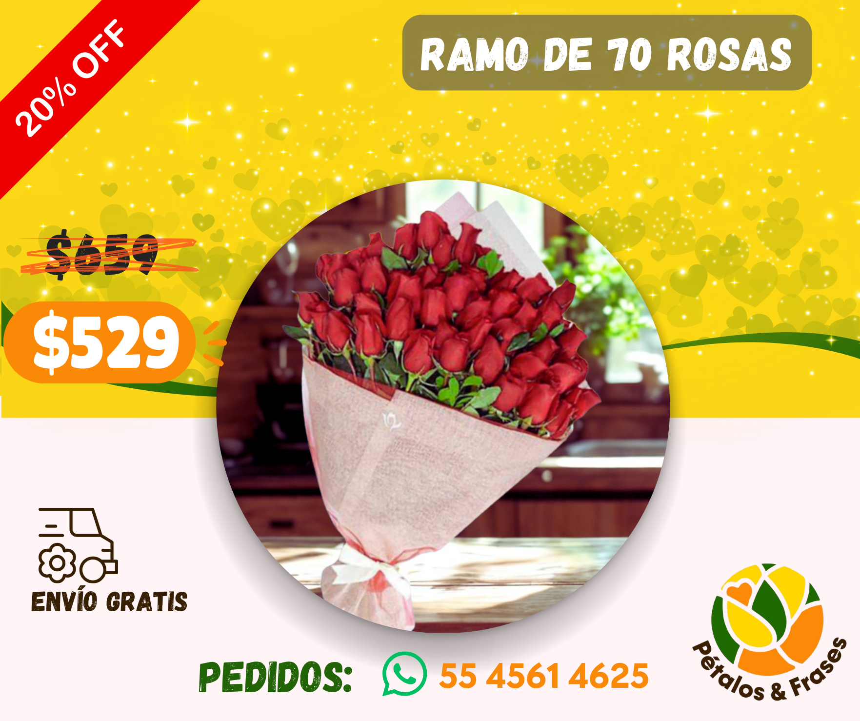 Ramo de 70 rosas_0
