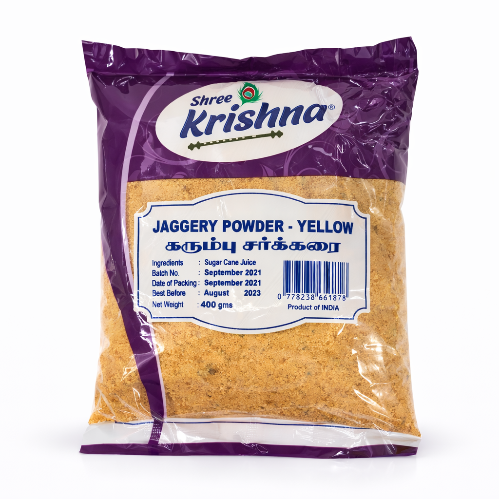 Shree krishna Jaggery Powder Yellow 400g_0
