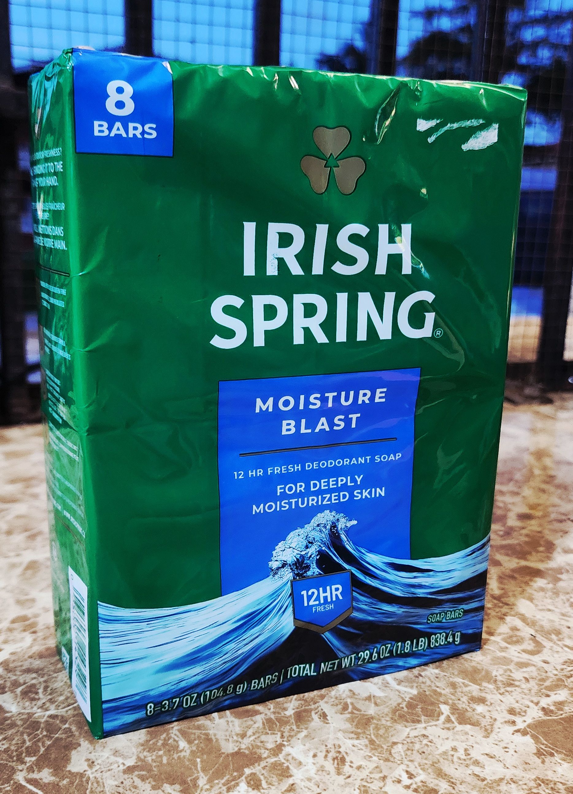 Irish spring 8 bars moisture blast 8- 3.7 oz bars_0