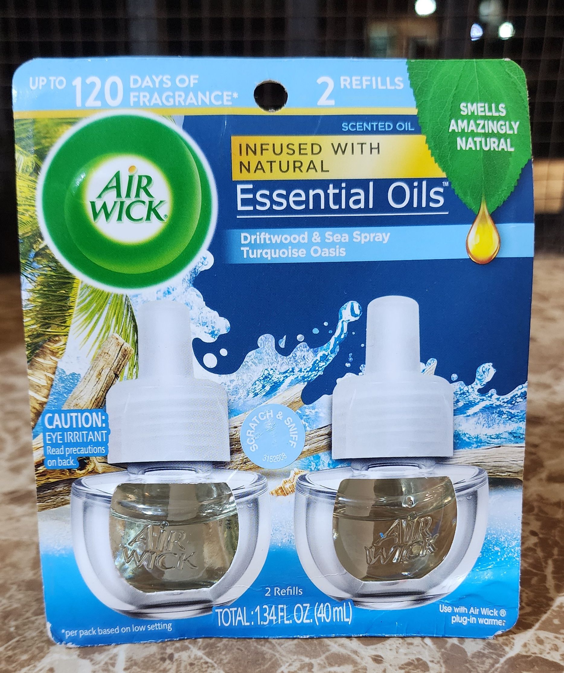 Airwick infused with natural essential oil driftwood  & sea spray  turquoise Oasis (2 refills)_0