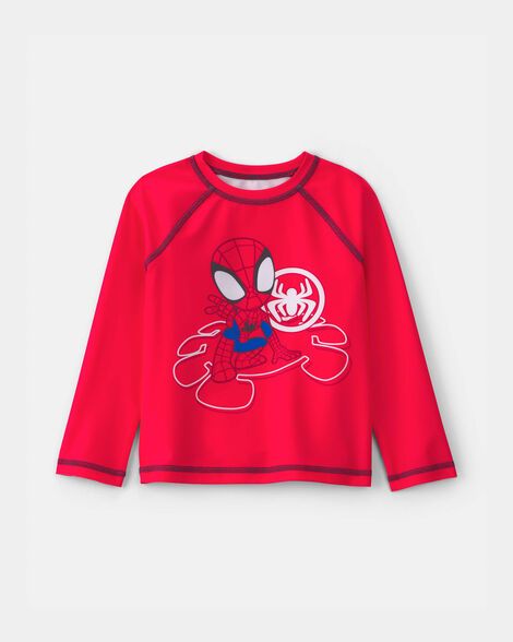 Toddler Boy ©Marvel Spider-Man Long-Sleeve Rashguard - Red_0