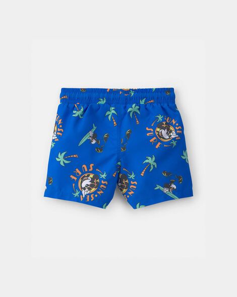 Toddler Boy Disney© Mickey Mouse Swim Trunks - Blue_1