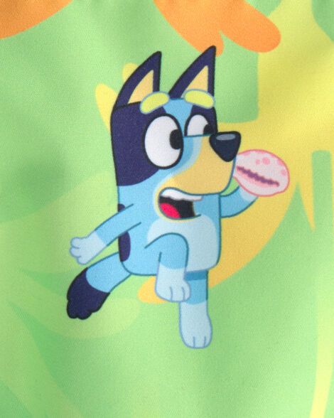 Toddler Boy Bluey™ Swim Trunks - Green_2