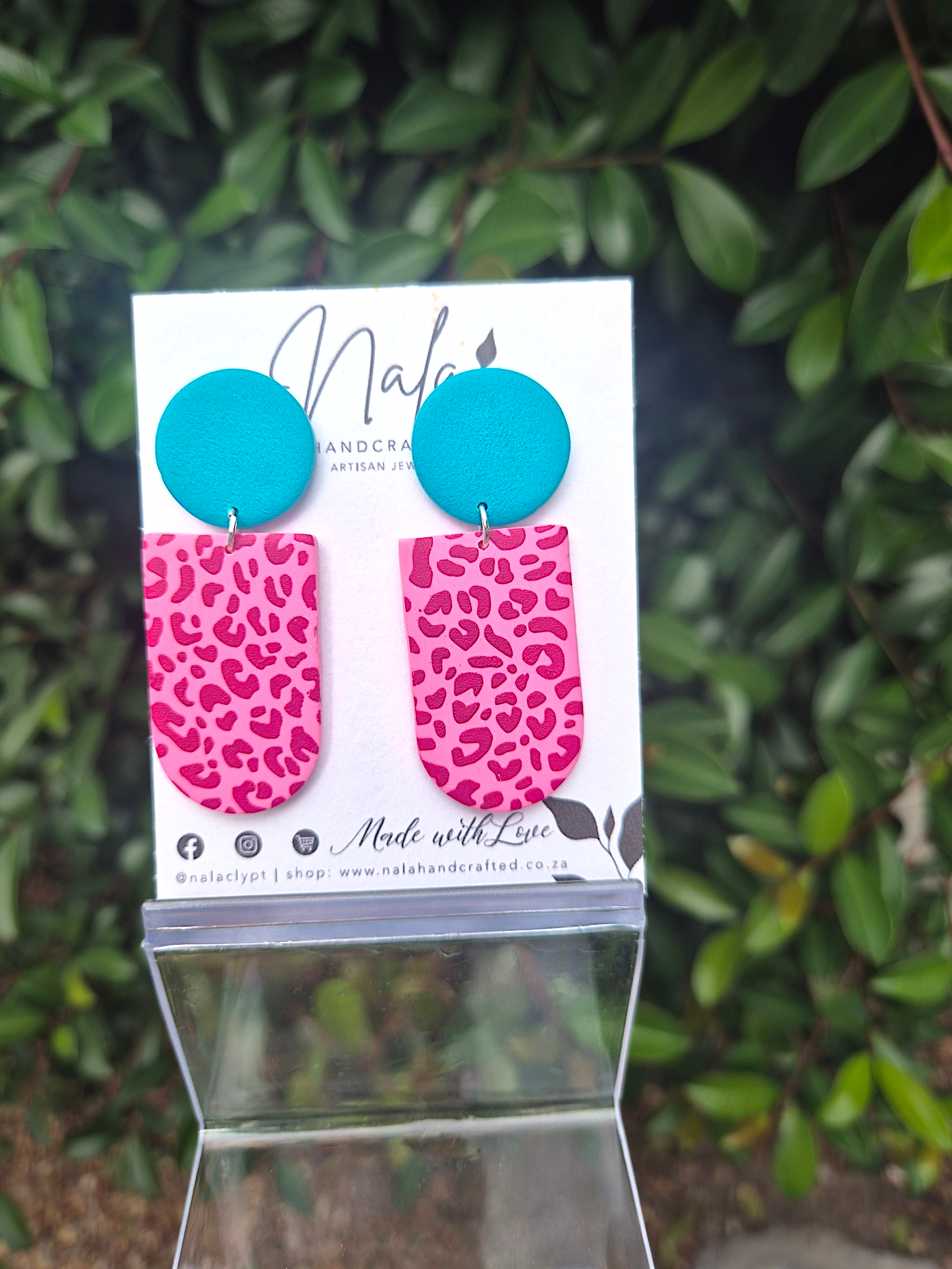 Teal Pink Animal Print_0