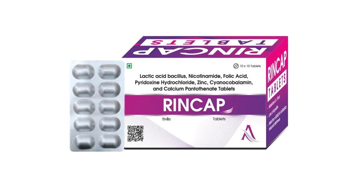 Lactic Acid Bacillus (Spores) 50 Million + Nicotinamide + Folic Acid + Pyridoxine Hydrochloride + Zinc + Cynacobalamin + Calcium Pantothenate + Biotin Capsules 1500 Mcg Capsule_0