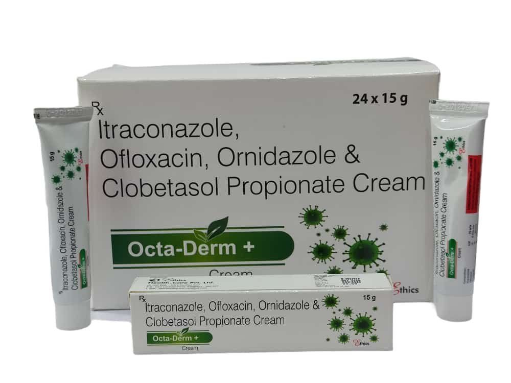 Itraconazole 1% W/W + Ofloxacin 0.75% W/W + Ornidazole 2% W/W + Clobetasol Propionate 0.05% W/W Cream 0.75% Cream_0