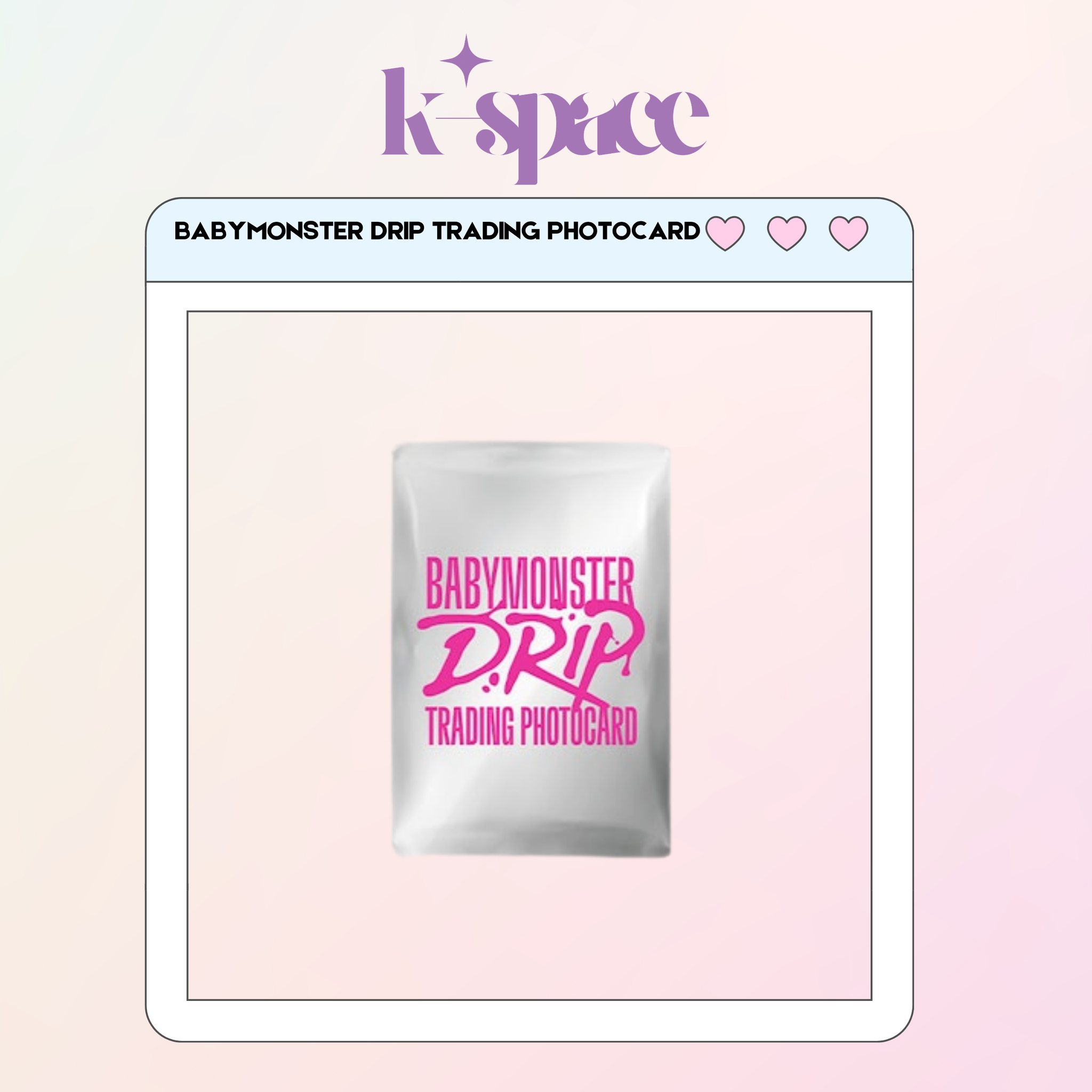  BABYMONSTER DRIP TRADING PHOTOCARD_0