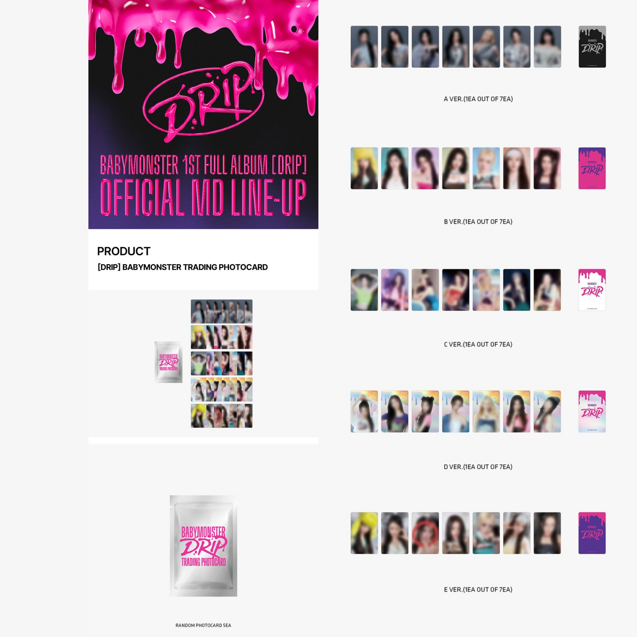  BABYMONSTER DRIP TRADING PHOTOCARD_1