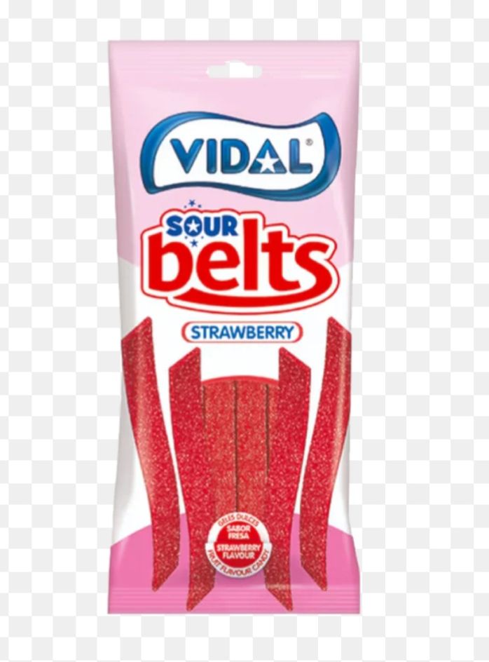 Vidal strawberry sour belts 90g_0
