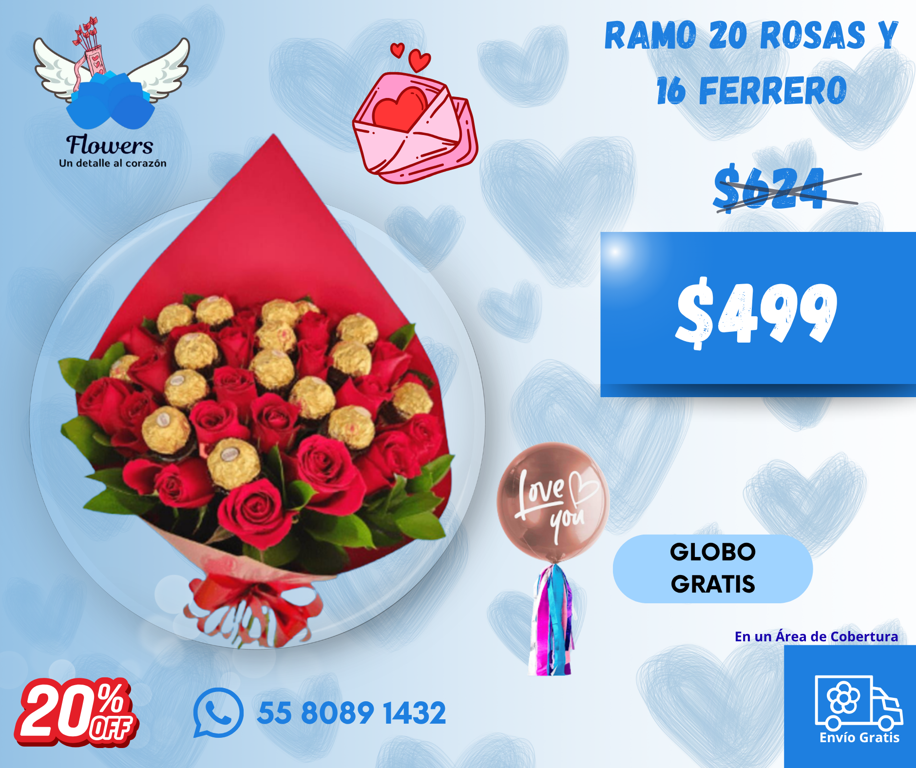 ramo 20 rosas y 16 ferrero_0