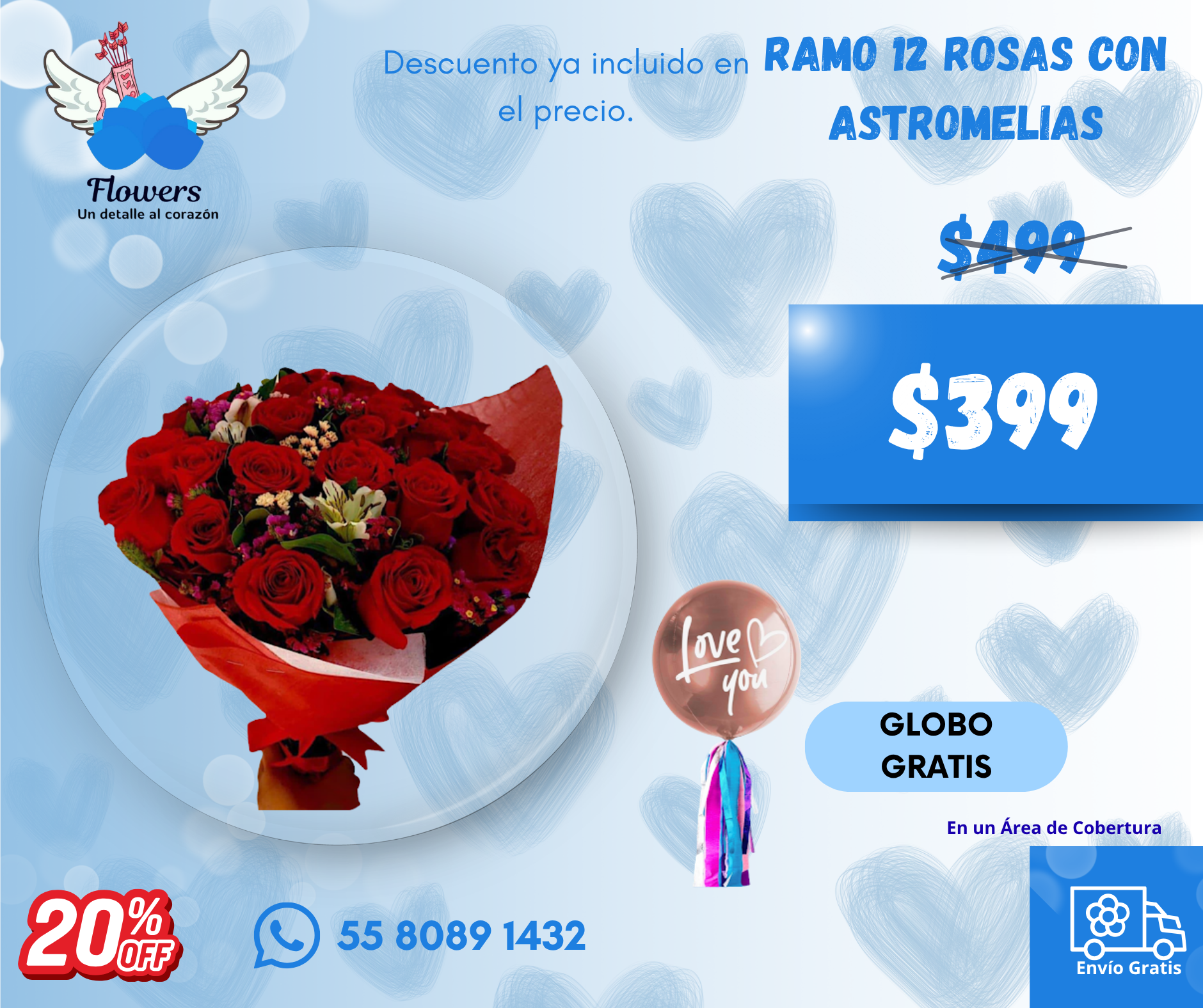 Ramo 12 rosas con astromelias_0