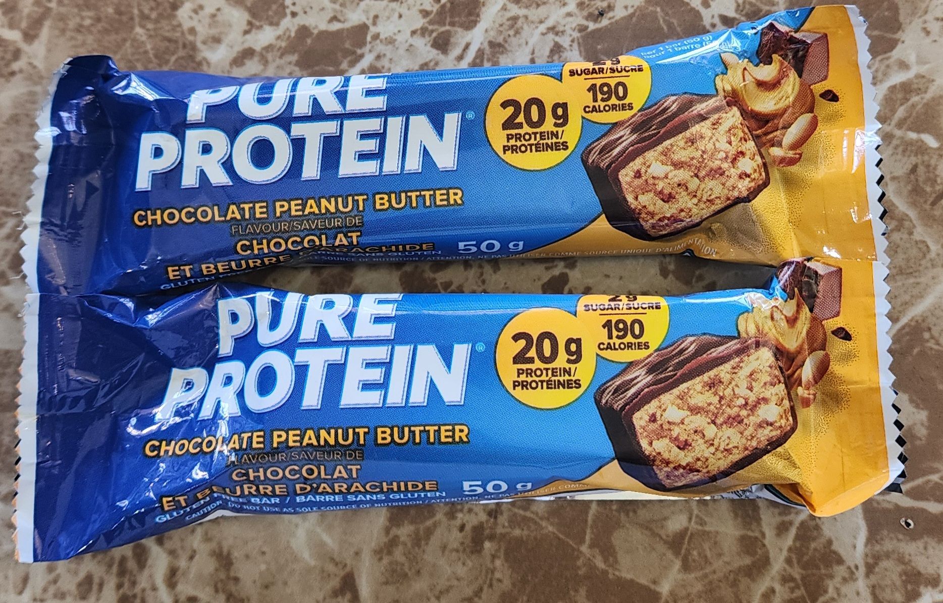 Pure protein chocolate peanut butter bars_0