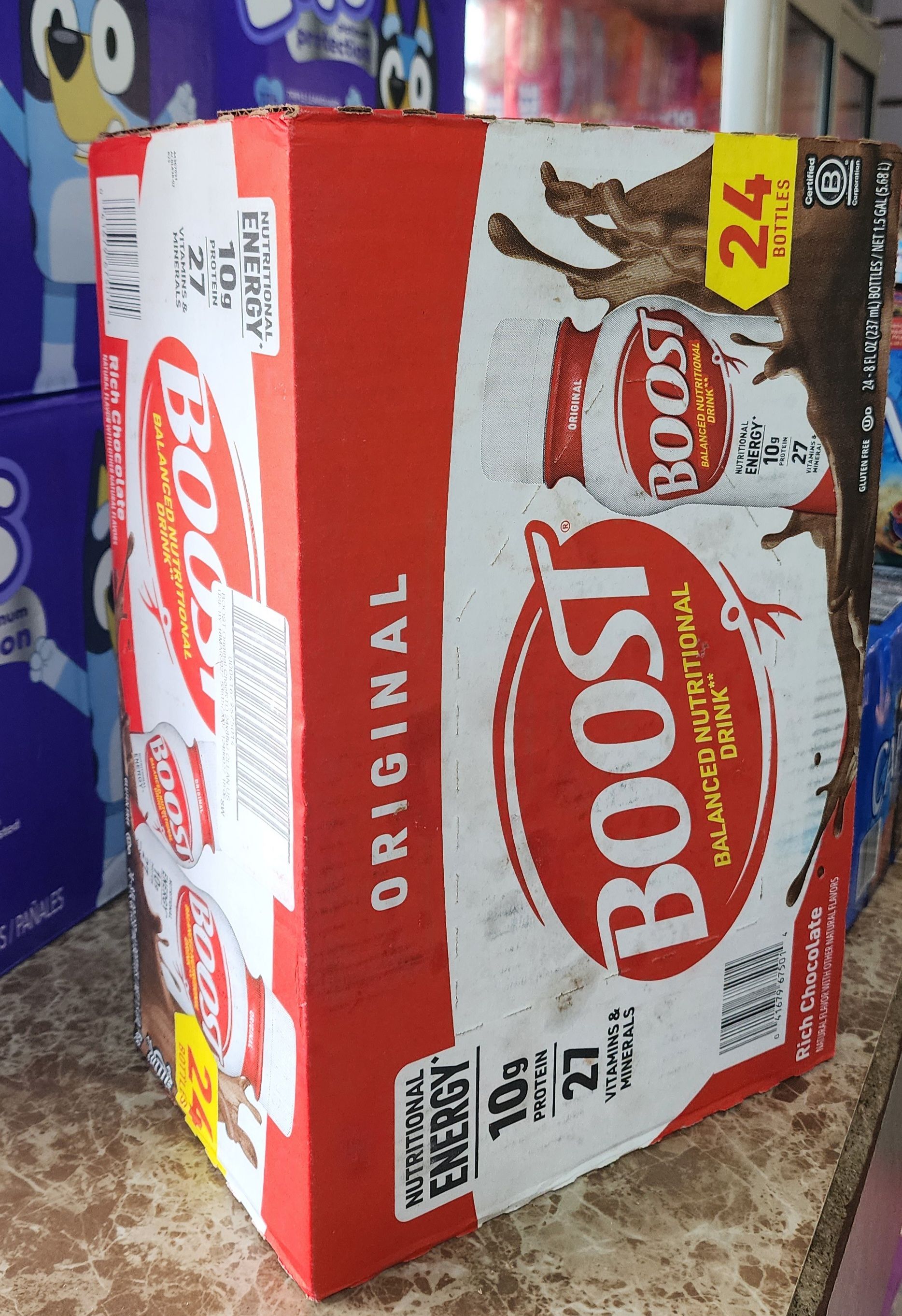 Boost nutrition chocolate drink 24 count per case _0