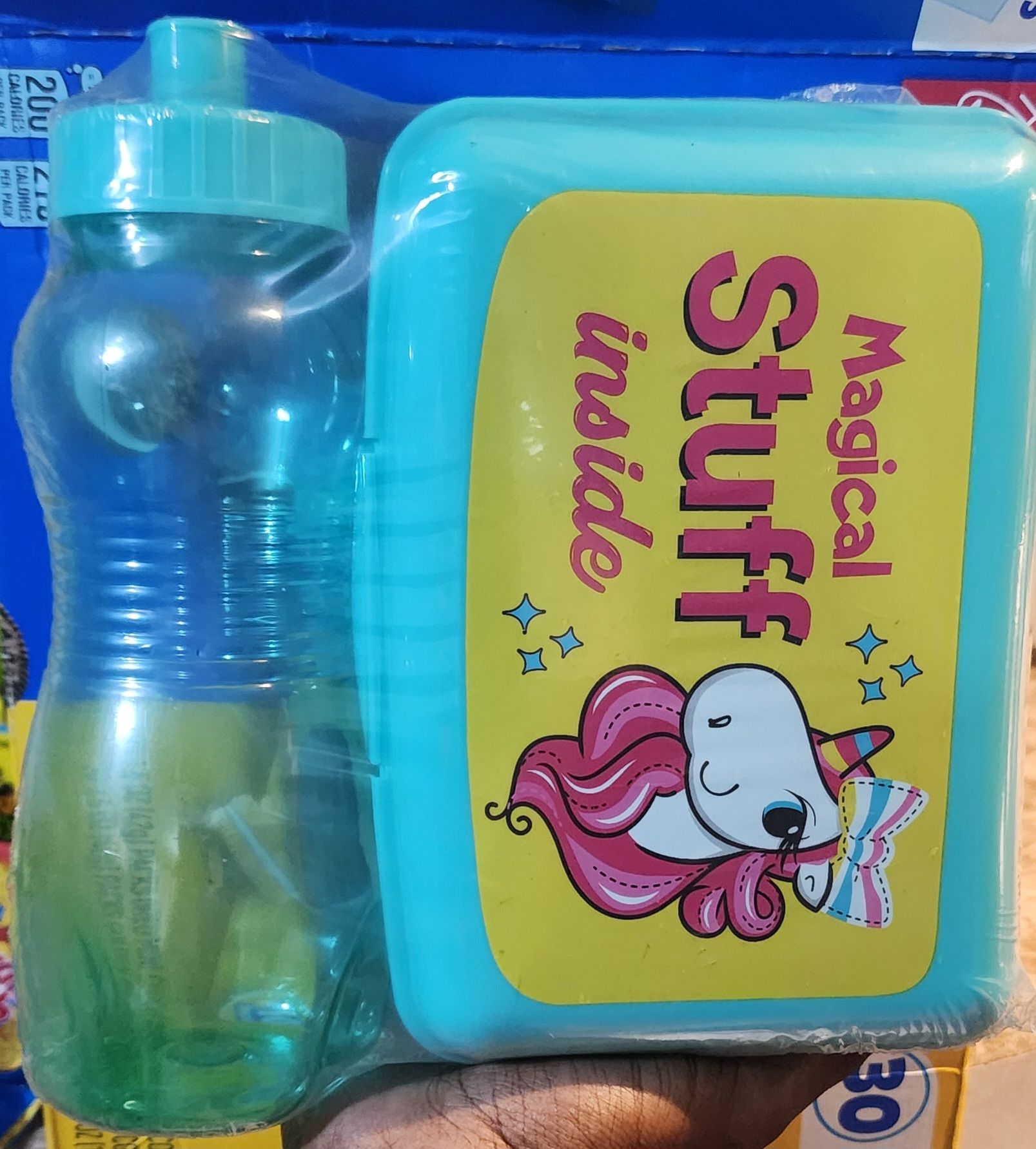 Magica stuff bowl&bottle 2 piece set (green)_0