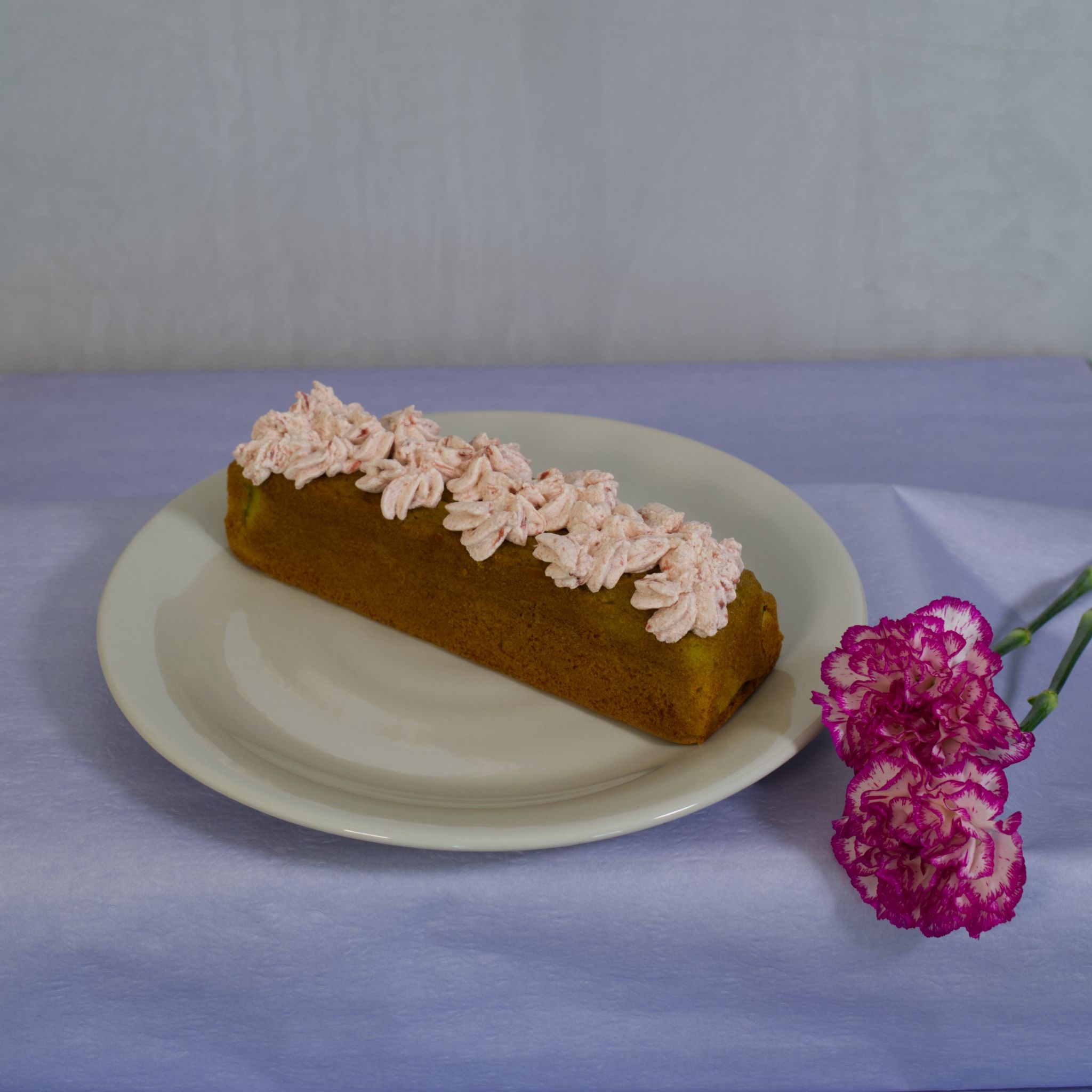 Pandan Strawberry Loaf Cake_0