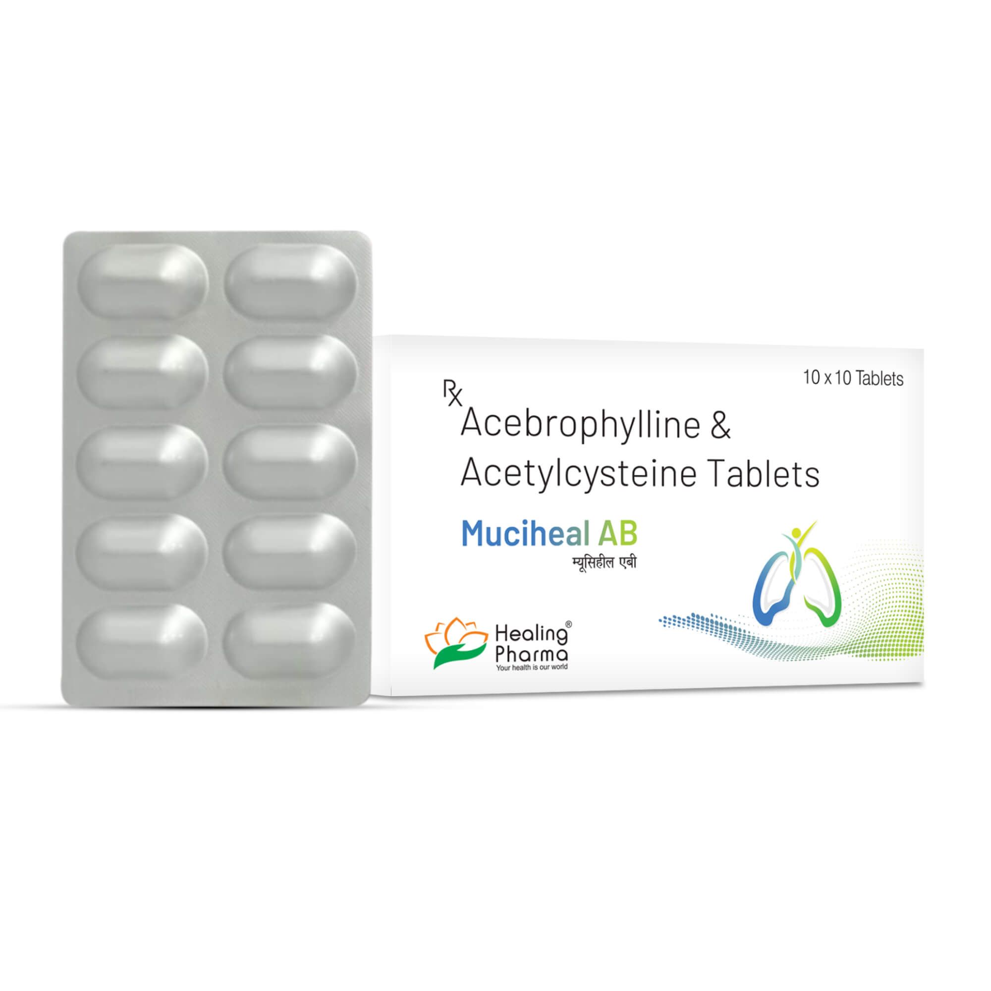 Acebrophylline & Acetylcysteine 100 Mg Tablet_0