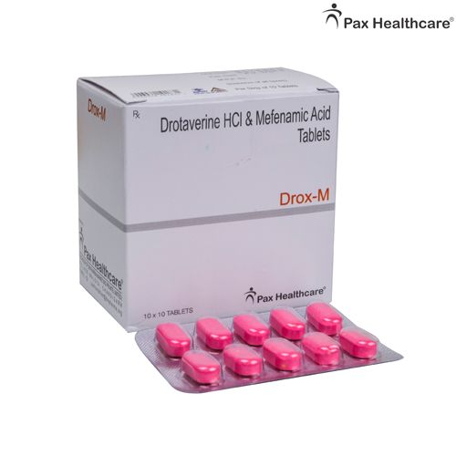 Drotaverine Hydrochloride + Mefenamic Acid Tablets 250 Mg Tablet_0