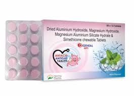 Aluminium Hydroxide + Magnesium Hydroxide + Magnesium Aluminium Salicilate Hydrate + Simethicone Tablets 300 Mg Tablet_0